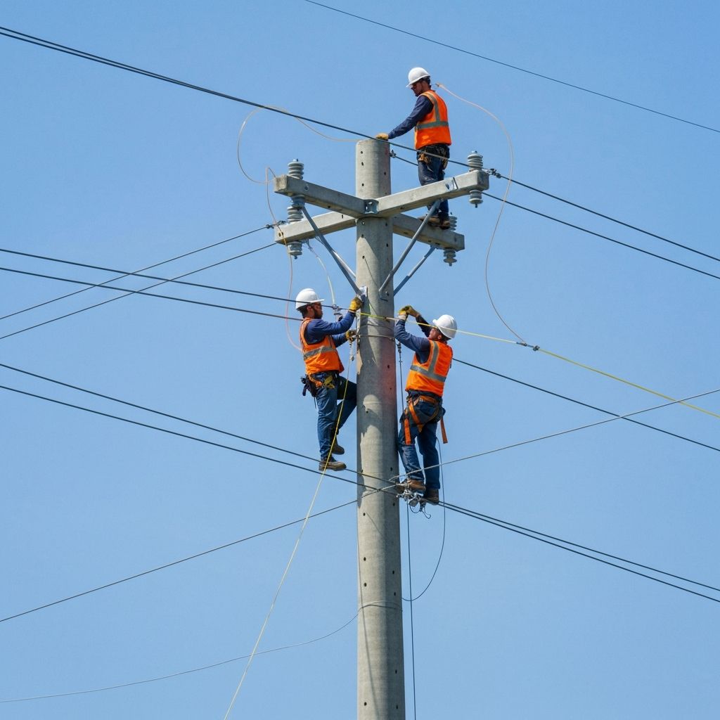 Aerial Fiber Pulling